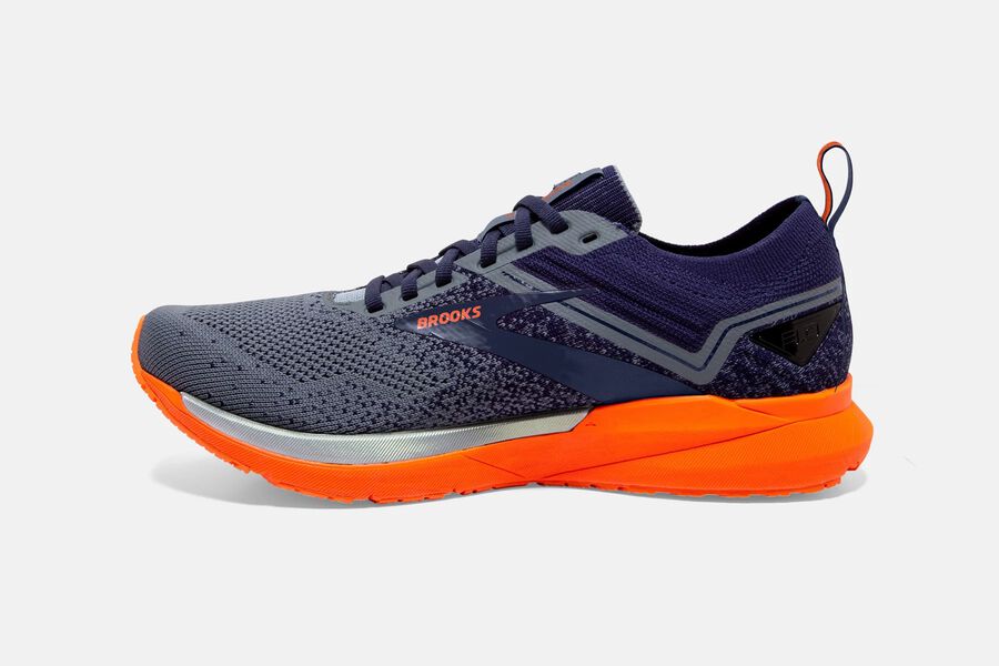 Brooks Ricochet 3 Road Loopschoenen Heren - Grijs/Oranje - 021759BVM